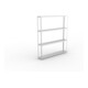 META SPEED-RACK Weitspannregal 2970x2500x400 mm in verzinkt mit 4 Fachebenen und Stahlpaneelen