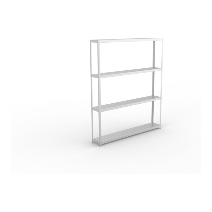 META SPEED-RACK Weitspannregal 2970x2500x400 mm in verzinkt mit 4 Fachebenen und Stahlpaneelen