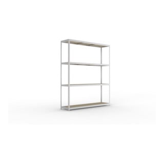 META SPEED-RACK Weitspannregal 2970x2500x600 mm in verzinkt mit 4 Fachebenen und Spanplatten