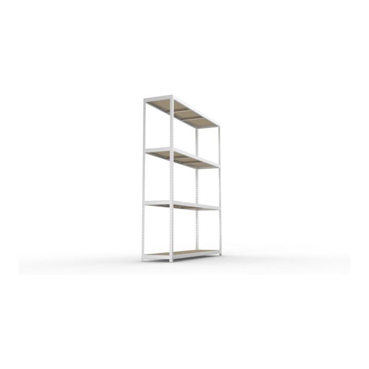 META SPEED-RACK Weitspannregal 2970x2500x600 mm in verzinkt mit 4 Fachebenen und Spanplatten