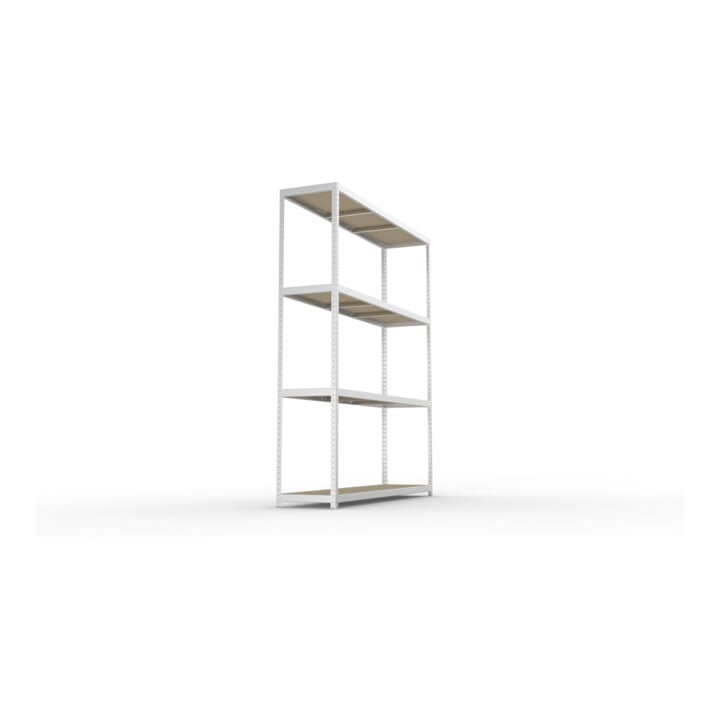 META SPEED-RACK Weitspannregal 2970x2500x600 mm in verzinkt mit 4 Fachebenen und Spanplatten