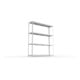 META SPEED-RACK Weitspannregal 2970x2500x600 mm in verzinkt mit 4 Fachebenen und Stahlpaneelen