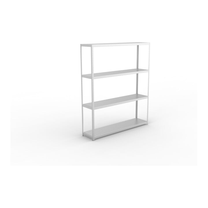 META SPEED-RACK Weitspannregal 2970x2500x600 mm in verzinkt mit 4 Fachebenen und Stahlpaneelen