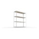 META SPEED-RACK Weitspannregal 2970x2500x800 mm in verzinkt mit 4 Fachebenen und Spanplatten