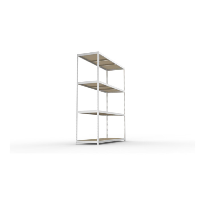 META SPEED-RACK Weitspannregal 2970x2500x800 mm in verzinkt mit 4 Fachebenen und Spanplatten
