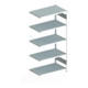Meta Steckregal Anbauregal CLIP 100 S3 AR 5 Böden,verzinkt zerlegte Rahmen-1