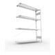 Meta Steckregal Anbauregal S3 CLIP 200 AR 2000 x 1500 x 400 mm verzinkt + 4 Böden