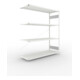 Meta Steckregal Anbauregal S3 CLIP 200 AR 2000 x 1700 x 600 mm lichtgrau + 4 Böden
