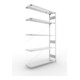 Meta Steckregal Anbauregal S3 CLIP 200 AR 2500 x 1500 x 400 mm verzinkt + 5 Böden