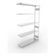 Meta Steckregal Anbauregal S3 CLIP 200 AR 2500 x 1500 x 400 mm verzinkt + 5 Böden