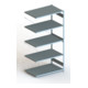 Meta Steckregal Anbauregal S3 CLIP 230 AR 2500 x 1300 x 800 mm verzinkt + 5 Böden-1
