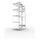 Meta Steckregal Anbauregal S3 CLIP 230 DAR 2000 x 1000 x 300 mm verzinkt + 2 x 5 Böden