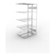 Meta Steckregal Anbauregal S3 CLIP 230 DAR 2000 x 1000 x 400 mm verzinkt + 2 x 5 Böden