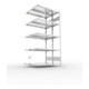 Meta Steckregal Anbauregal S3 CLIP 230 DAR 2000 x 1000 x 400 mm verzinkt + 2 x 5 Böden