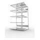 Meta Steckregal Anbauregal S3 CLIP 230 DAR 2000 x 1000 x 600 mm verzinkt + 2 x 5 Böden