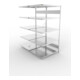 Meta Steckregal Anbauregal S3 CLIP 230 DAR 2000 x 1000 x 800 mm verzinkt + 2 x 5 Böden