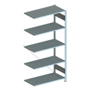 Meta Steckregal Anbauregal S3 CLIP 80 AR 2000 x 1000 x 500 mm verzinkt + 5 Böden-1
