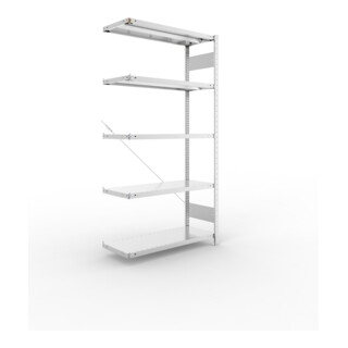 META Steckregal CLIP 330 AR 2000 x 1000 x 400mm verzinkt 5 Böden