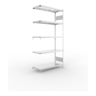 Meta Steckregal CLIP S3 150 2000 x 1000 x 400 mm verzinkt mit 5 Böden