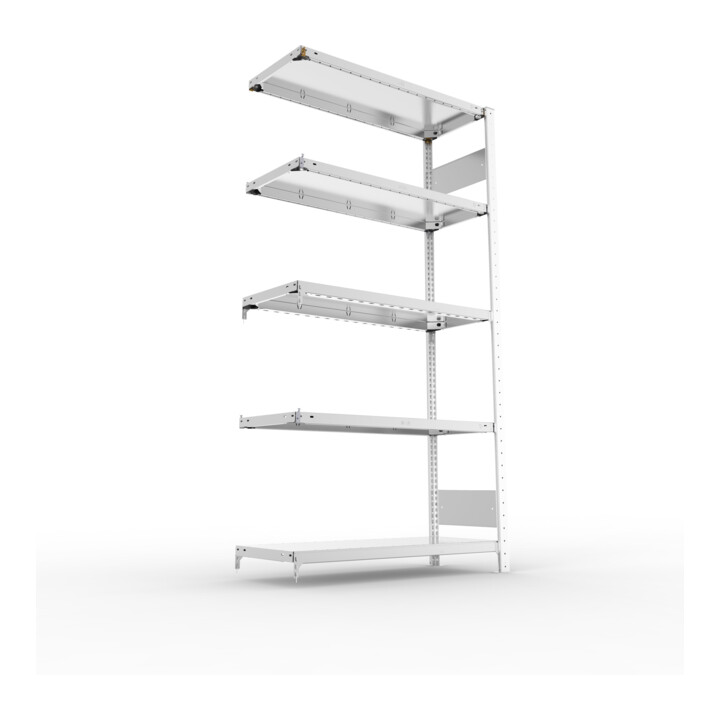 Meta Steckregal CLIP S3 150 2000 x 1000 x 400 mm verzinkt mit 5 Böden
