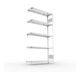 META Steckregal CLIP S3 150 LR 2000 x 1000 x 300mm verzinkt mit 5 Böden