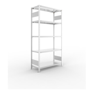 META Steckregal CLIP S3 150 LR 2000 x 1000 x 400 mm verzinkt mit 5 Böden