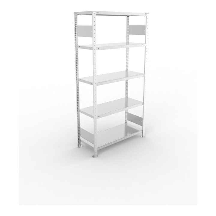 META Steckregal CLIP S3 150 LR 2000 x 1000 x 400 mm verzinkt mit 5 Böden