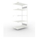 Meta Steckregal CLIP S3 150 LR AR 2000 x 1000 x 600 RAL 7035 mit 5 Böden
