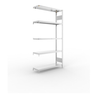 Meta Steckregal CLIP S3 230 2000 x 1000 x 300 mm verzinkt mit 5 Böden
