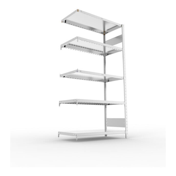 Meta Steckregal CLIP S3 230 2000 x 1000 x 500 mm verzinkt mit 5 Böden