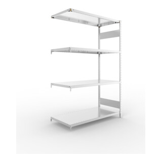 Meta Steckregal CLIP S3 230 2000 x 1300 x 600 mm verzinkt mit 4 Böden