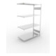 Meta Steckregal CLIP S3 230 2000 x 1300 x 600 mm verzinkt mit 4 Böden