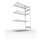 Meta Steckregal CLIP S3 230 2000 x 1300 x 600 mm verzinkt mit 4 Böden