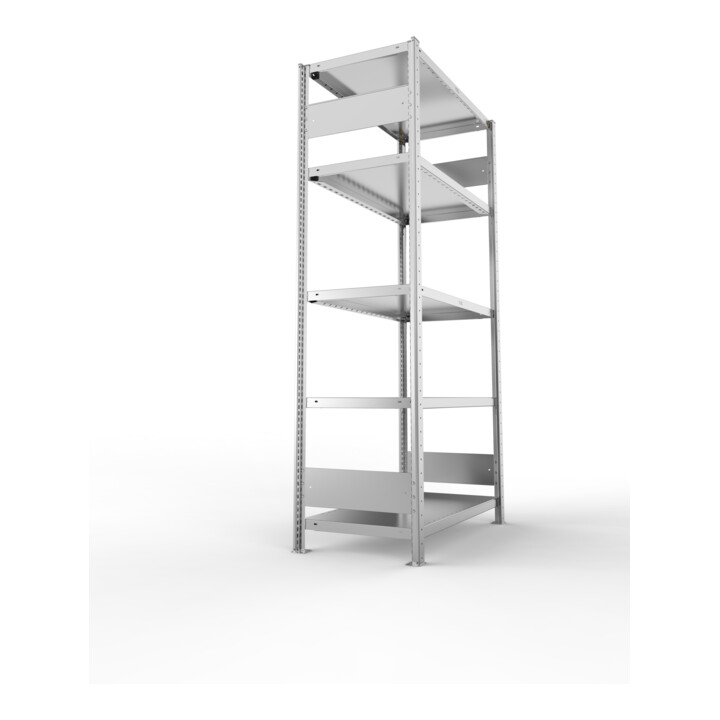 META Steckregal CLIP S3 230 LR 2000 x 1000 x 500 verzinkt mit 5 Böden