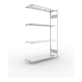 Meta Steckregal CLIP S3 230 LR 2000 x 1300 x 400 mm verzinkt mit 4 Böden