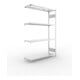 Meta Steckregal CLIP S3 230 LR 2000 x 1300 x 400 mm verzinkt mit 4 Böden