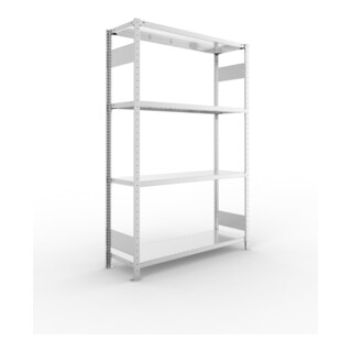 Meta Steckregal CLIP S3 230 LR 2000 x 1300 x 400 verzinkt 4 Böden