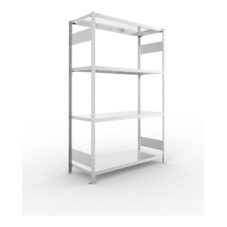Meta Steckregal CLIP S3 230 LR 2000 x 1300 x 500 mm verzinkt mit 4 Böden