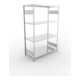 META Steckregal CLIP S3 230 LR 2000 x 1300 x 600 mm verzinkt mit 4 Böden