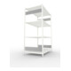 META Steckregal CLIP S3 230 LR 2000 x 1300 x 800 RAL 7035 mit 4 Böden