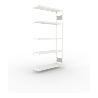 Meta Steckregal CLIP S3 230 LR AR 2000 x 1000 x 300 RAL 7035 mit 5 Böden