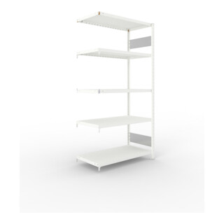 META Steckregal CLIP S3 230 LR AR 2000 x 1000 x 500 RAL 7035 mit 5 Böden