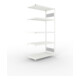 META Steckregal CLIP S3 230 LR AR 2000 x 1000 x 600 RAL 7035 mit 5 Böden
