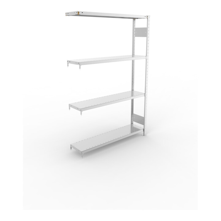 Meta Steckregal CLIP S3 230 LR AR 2000 x 1300 x 300 verzinkt mit 4 Böden