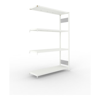 META Steckregal CLIP S3 230 LR AR 2000 x 1300 x 400 RAL 7035 mit 4 Böden