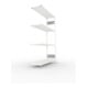META Steckregal CLIP S3 230 LR AR 2000 x 1300 x 400 RAL 7035 mit 4 Böden