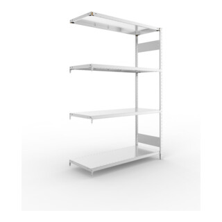 Meta Steckregal CLIP S3 230 LR AR 2000 x 1300 x 500 verzinkt mit 4 Böden