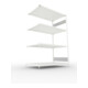 Meta Steckregal CLIP S3 230 LR AR 2000 x 1300 x 800 RAL 7035 kpl. mit 4 Böden