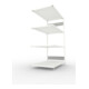Meta Steckregal CLIP S3 230 LR AR 2000 x 1300 x 800 RAL 7035 kpl. mit 4 Böden