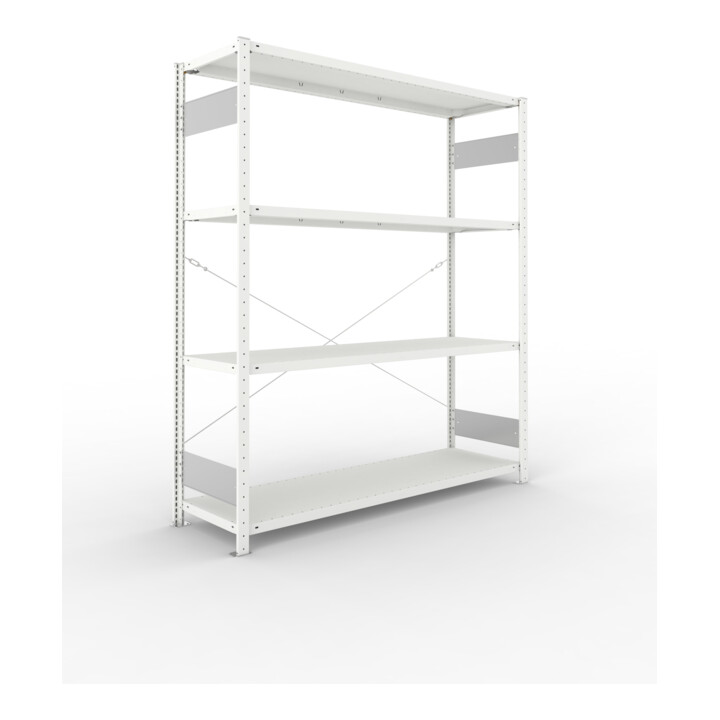 Set META-Regalbau GmbH& Co. KG S3 CLIP 200 AR 2000x1700x500 RAL 7035  mit 4...